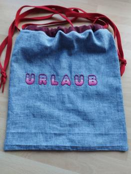 Farbverlaufsschrift Urlaub